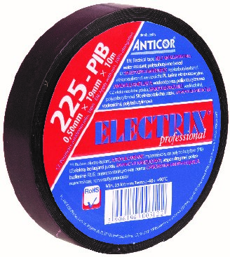 Páska elektroinstalační vulkanizační Anticor 225 PIB Electrix 19 mm