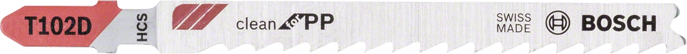 Plátek pilový Bosch T 102 D Clean for PP 3 ks