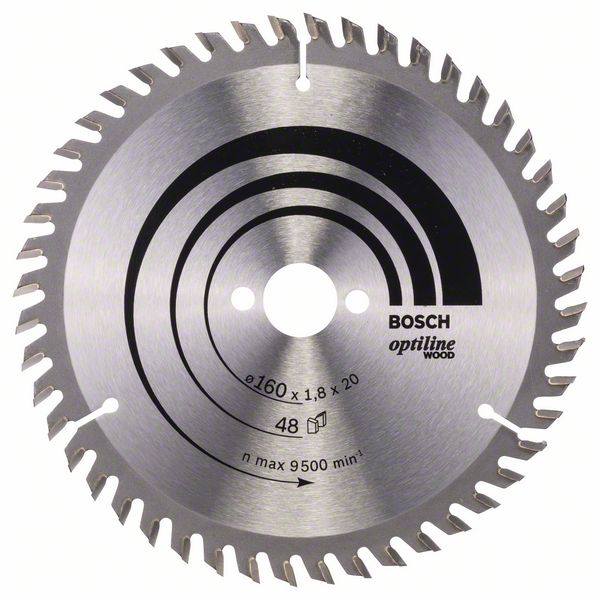 Kotouč pilový Bosch Optiline Wood 160×20×1,8 mm 48 z.