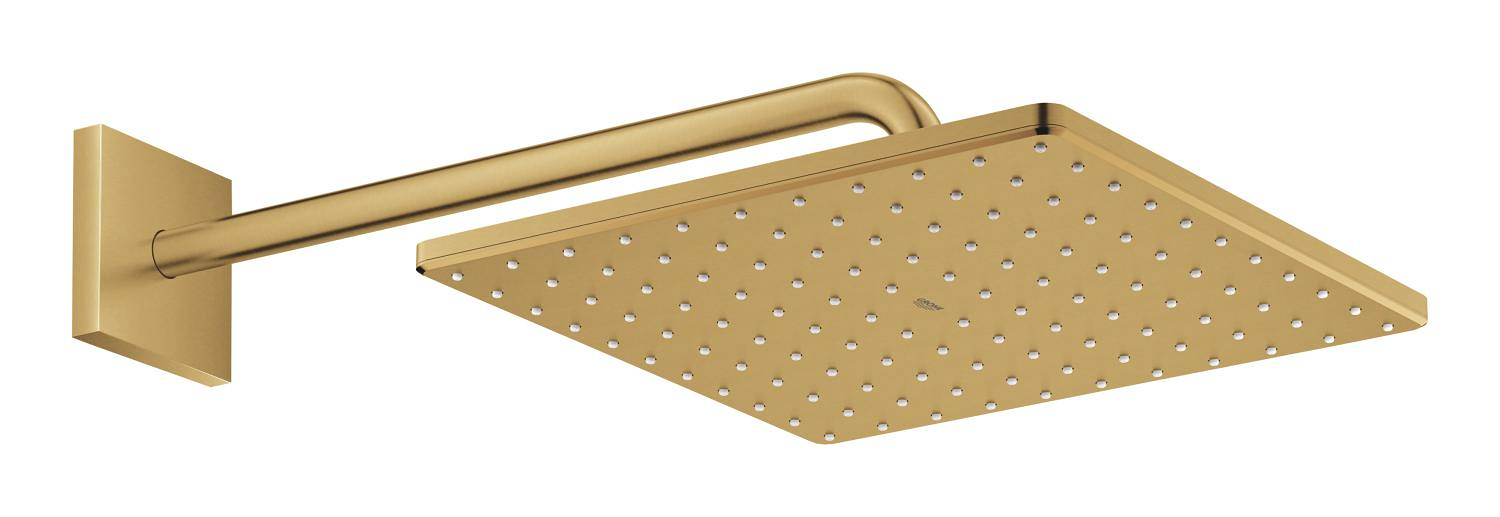 Set hlavové sprchy Grohe Rainshower Mono 310 Cube 1 proud kartáčovaný Cool Sunrise 26564GN0