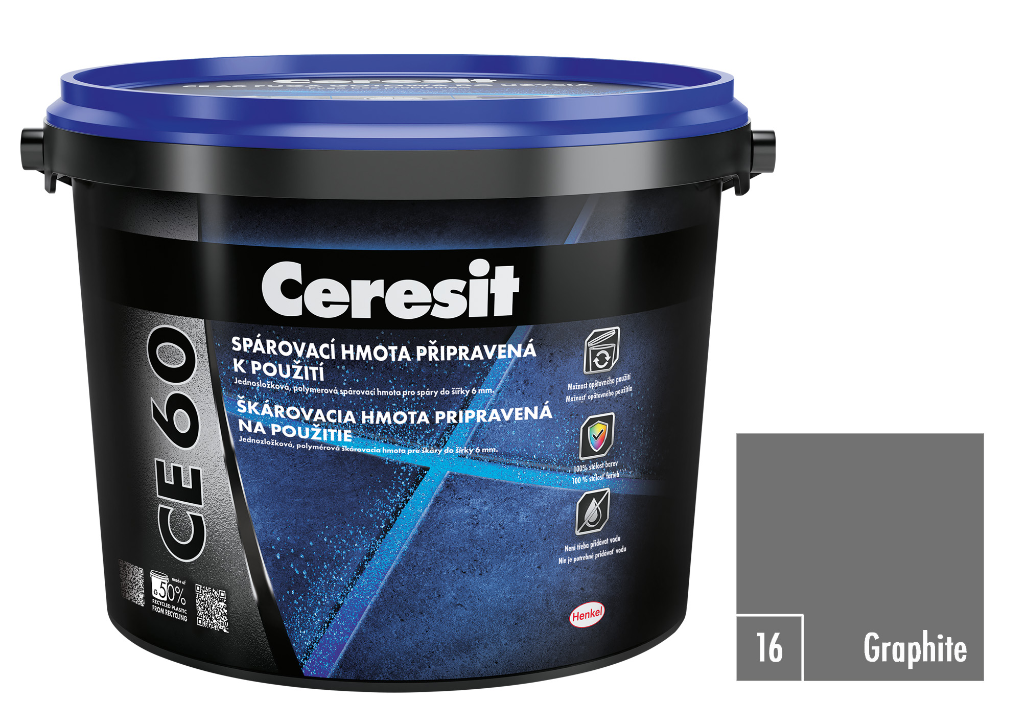 Hmota spárovací Ceresit CE 60 graphite 2 kg