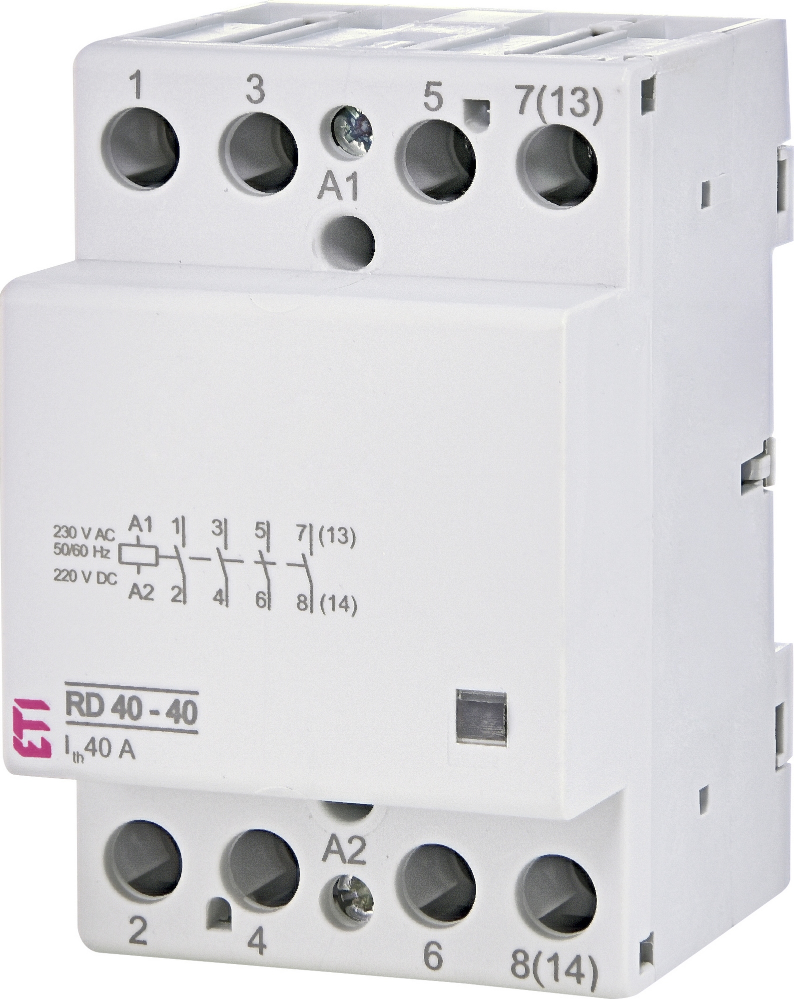 Stykač ETI RD 40-40-230V AC/DC