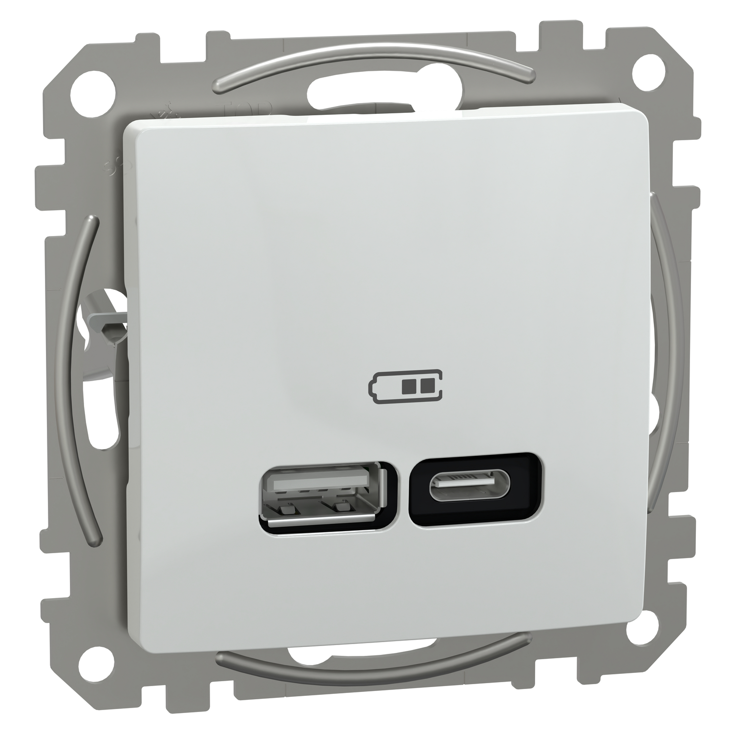 Zásuvka nabíjecí USB Schneider Electric Sedna Design bílá