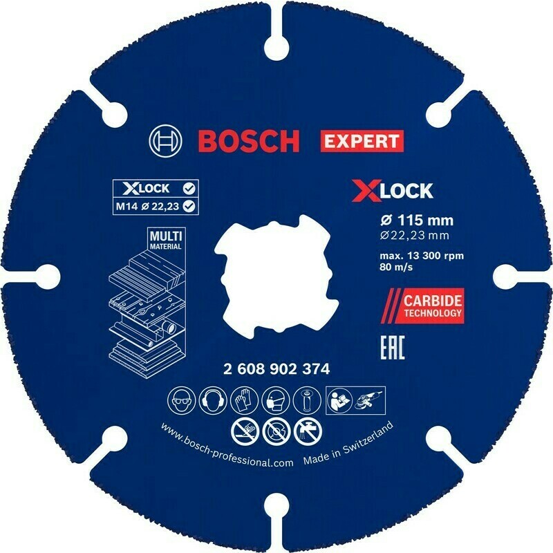 Bosch Kotouč Bosch EXPERT X-LOCK Carbide Multi Wheel 115 mm