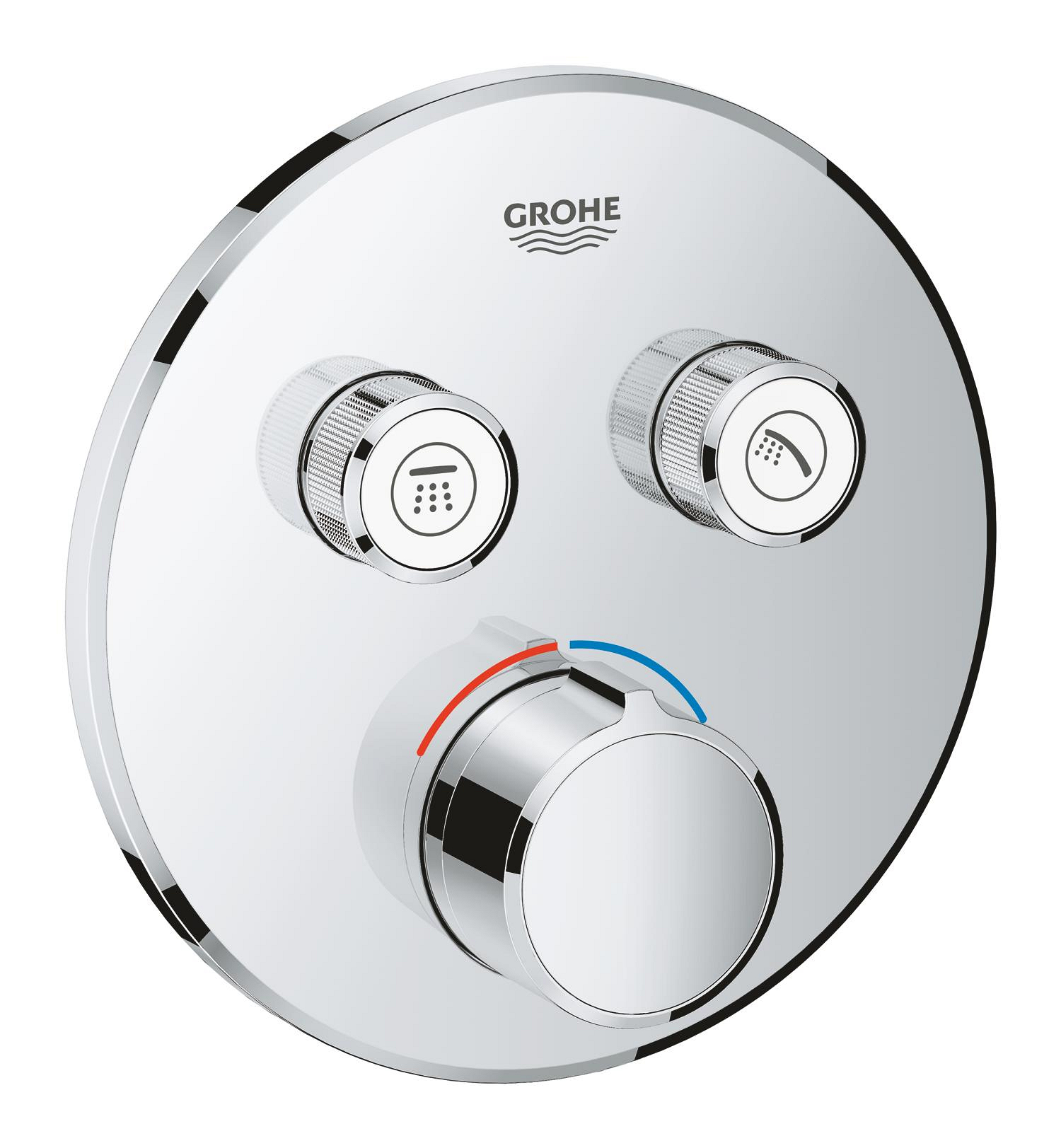 Díl nadomítkový GroheSmartControl s 2 ventily chrom 29145000