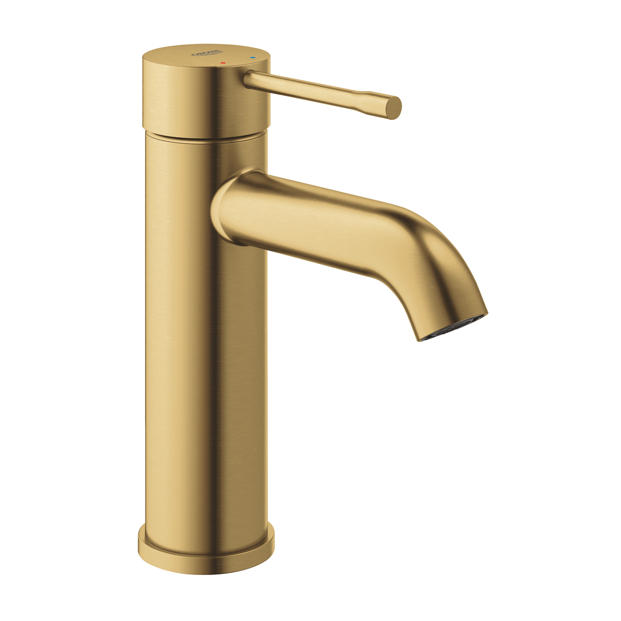 Baterie umyvadlová stojánková Grohe Essence velikost S kartáčovaný Cool Sunrise 24172GN1