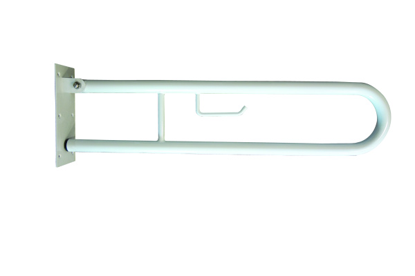 Úchyt sklopný ve tvaru U Bemeta Help s držákem TP 900 mm bez krytky bílá