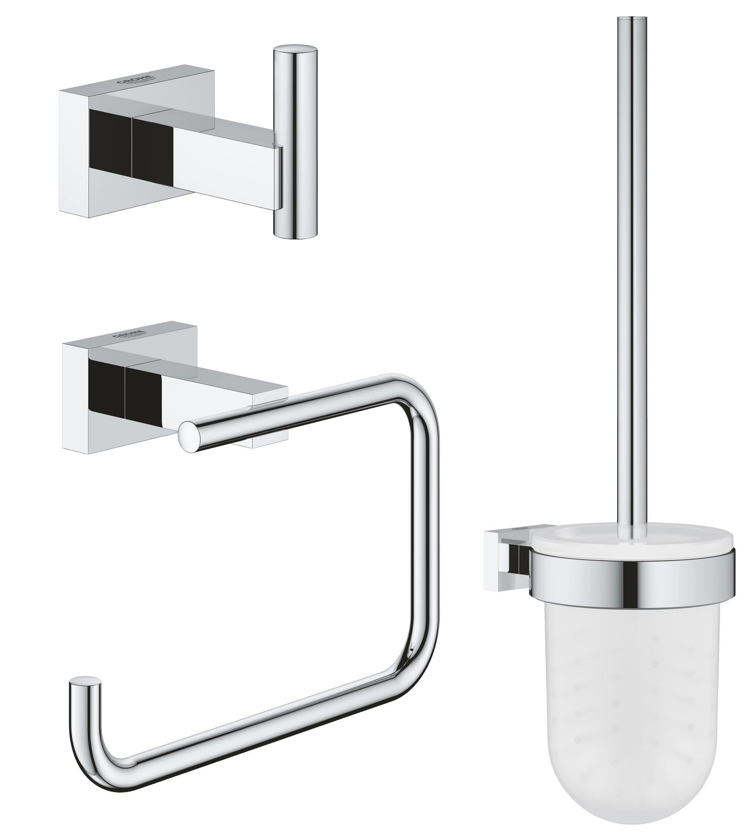 Sada doplňků 3 v 1 Grohe Essentials Cube pro toaletu