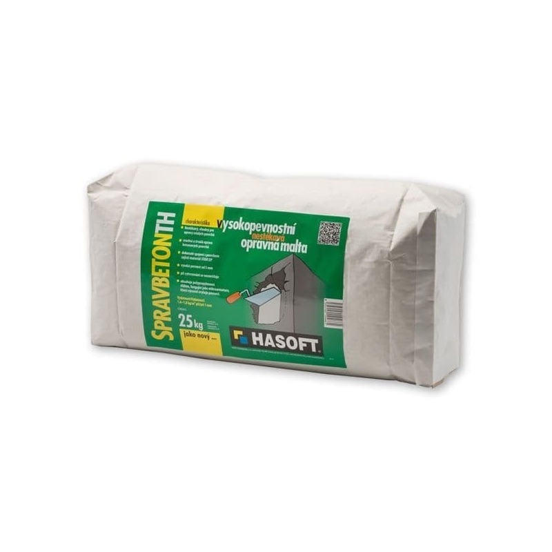 Hasoft Opravná cementová malta nestékavá Hasoft SPRAVBETON TH 25 kg