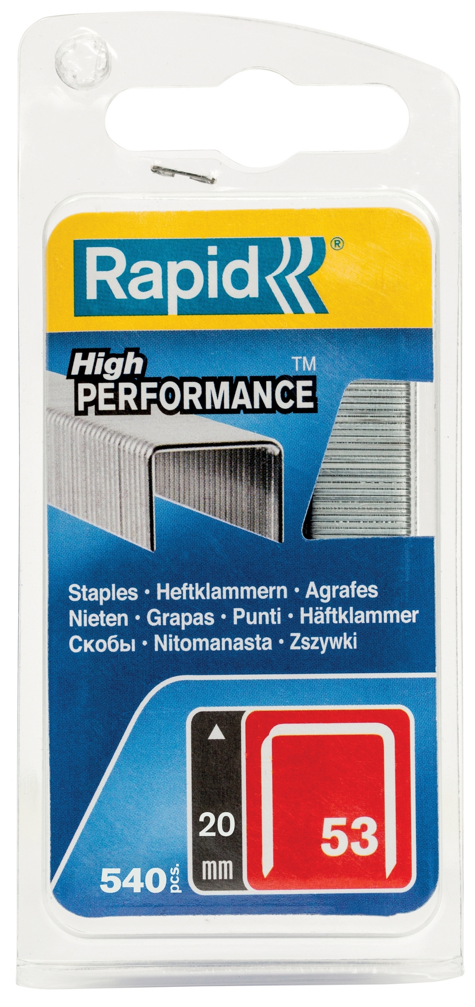 Spony Rapid High Performance 53 11,3×20×0,7 mm 540 ks