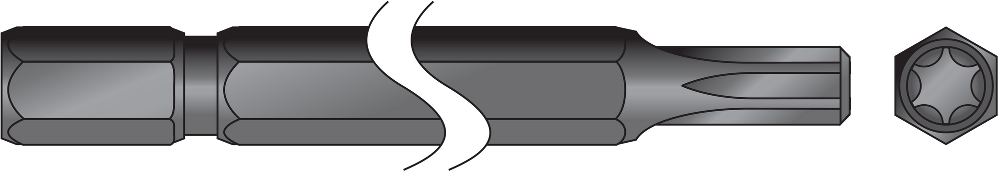 Bit šroubovací Kokeš T30 150 mm