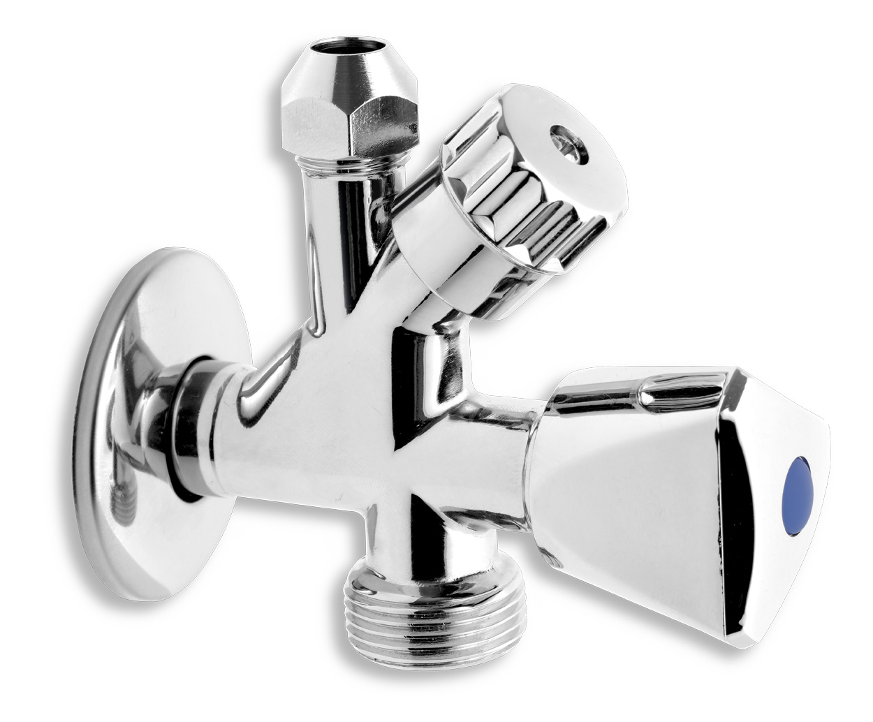 Ventil kombinovaný Novaservis CF5104 1/2"×3/4"×3/8" se zpětnou klapkou