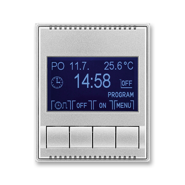 Hodiny spínací digitální ABB Time titanová