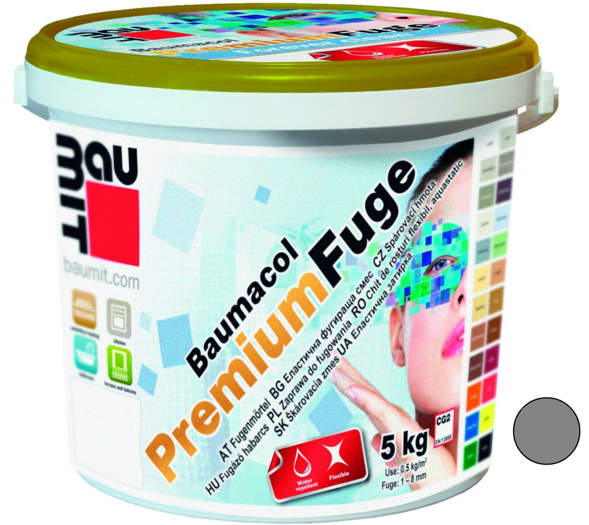 Hmota spárovací Baumit Baumacol PremiumFuge cement grey 5 kg