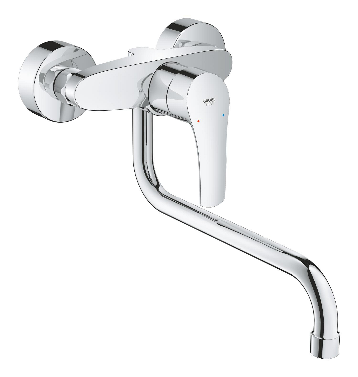 Baterie dřezová nástěnná Grohe Eurosmart 150 mm chrom 32224003