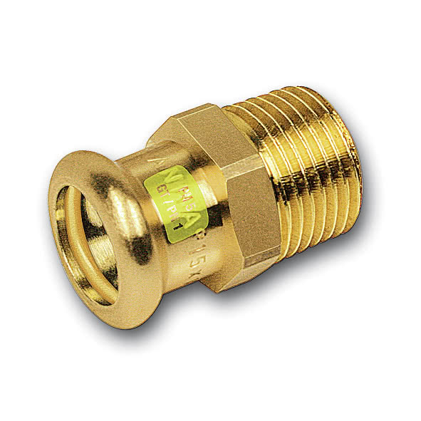 Vsuvka přechodová lisovací Sanha Cu Press Gas 11243G 28 mm × 5/4" vnější závit