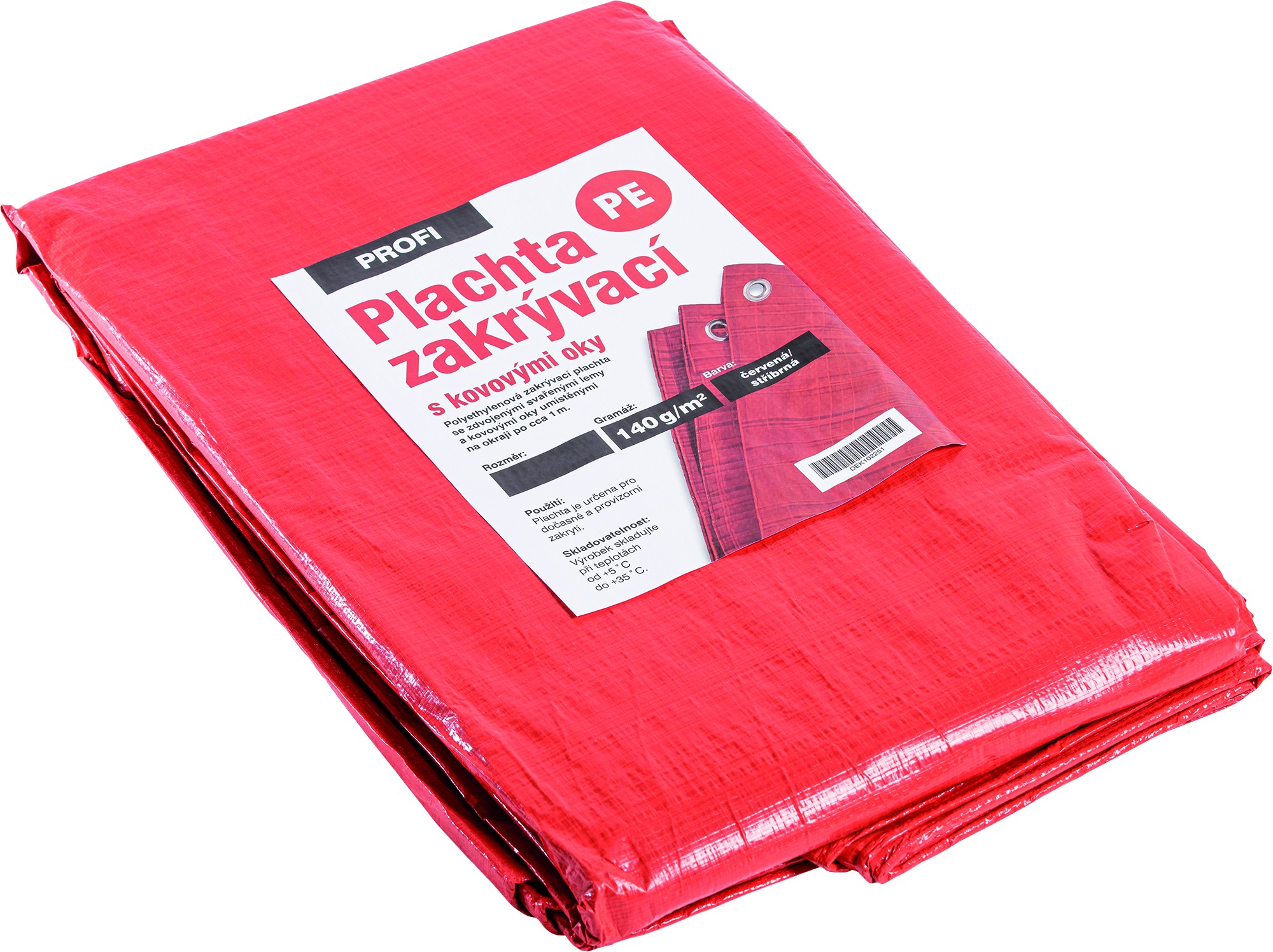 Plachta zakrývací Profi 140 g/m2 modrá/stříbrná 2×3 m