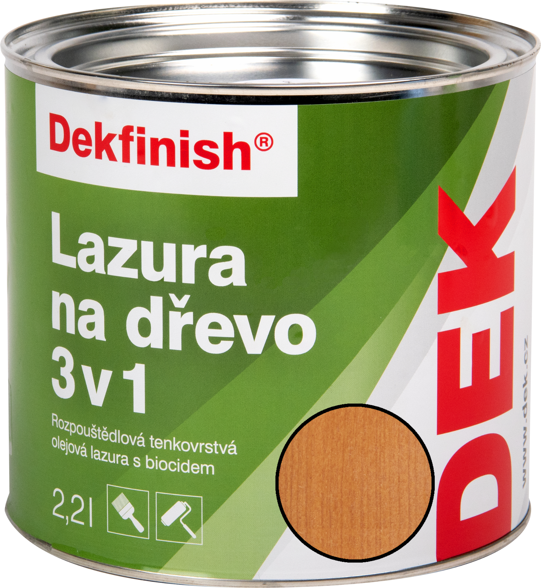 Lazura na dřevo DEKFINISH DL500 3 v 1 mahagon 2,2 l