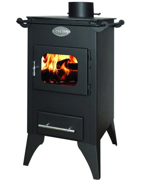 Kamna krbová Zvezda Retro černá