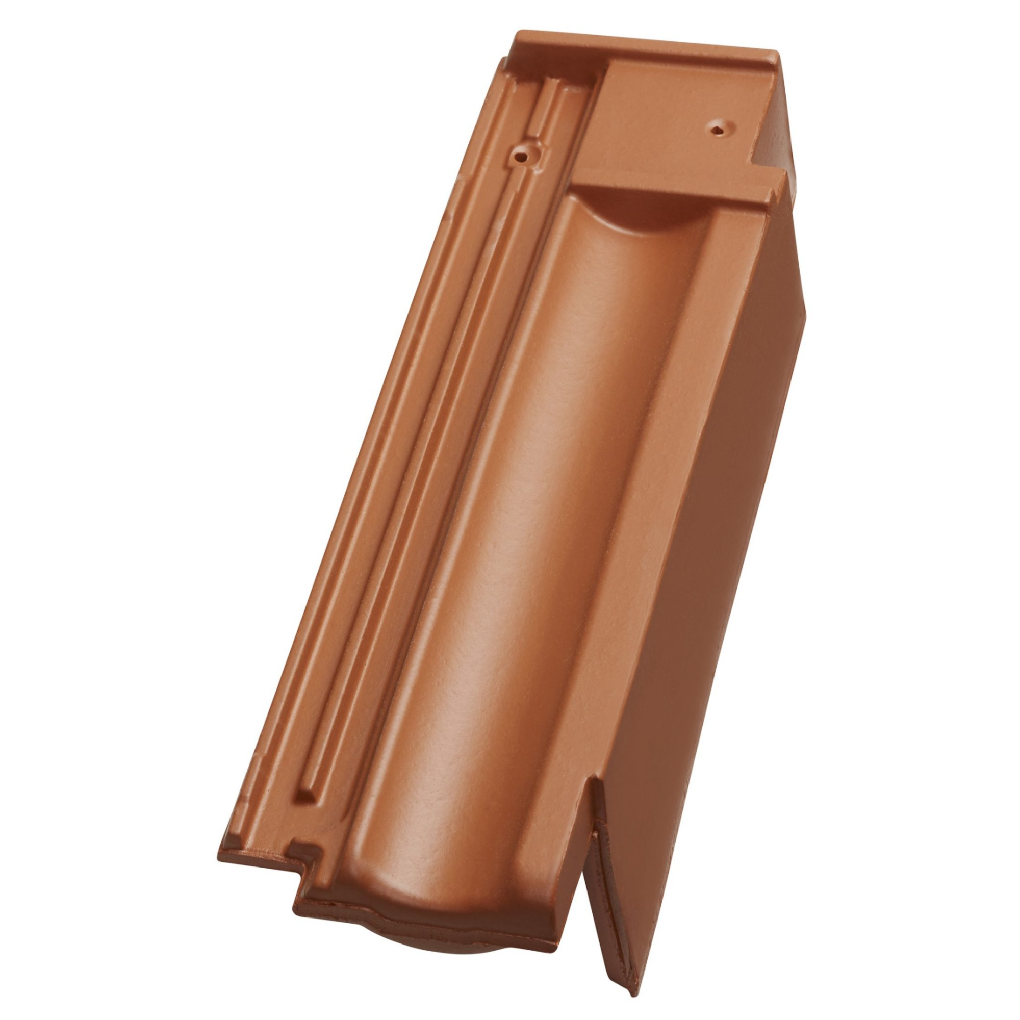 Taška podhřebenová větrací okrajová pravá Tondach Traditon 11/Contiton 12 engoba měděná