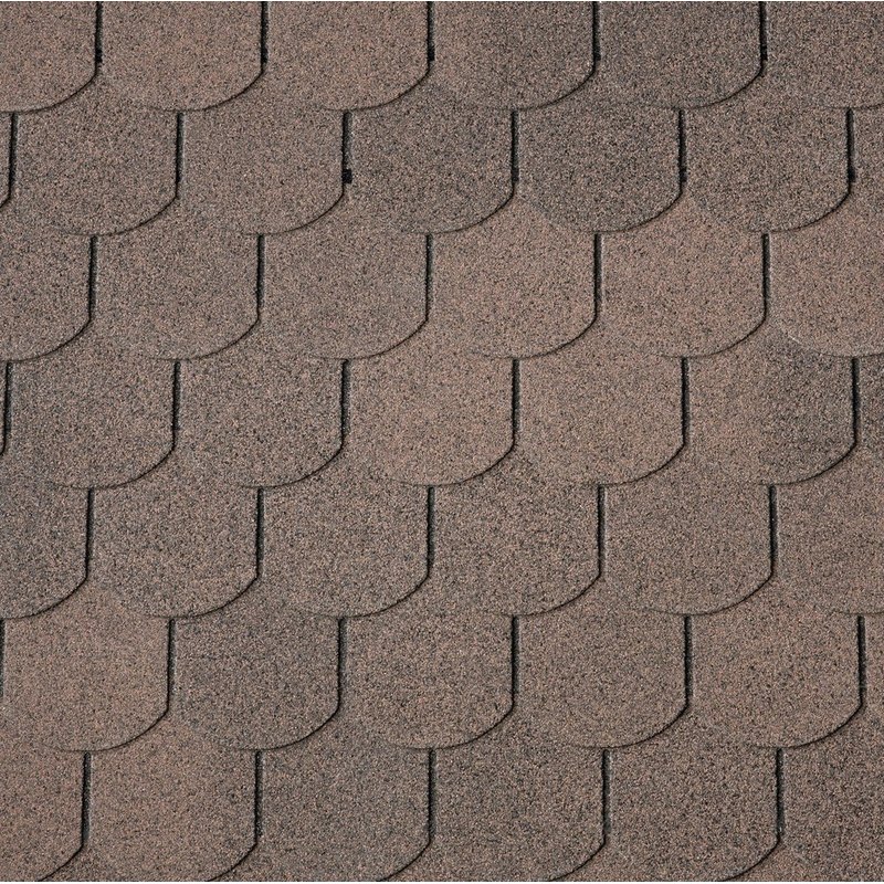 Šindel asfaltový IKO Superglass Biber 07 Podvojná hnědá 3,0 m2