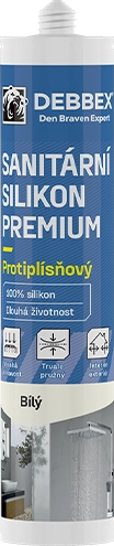 Silikon sanitární Den Braven PREMIUM bílý 280 ml