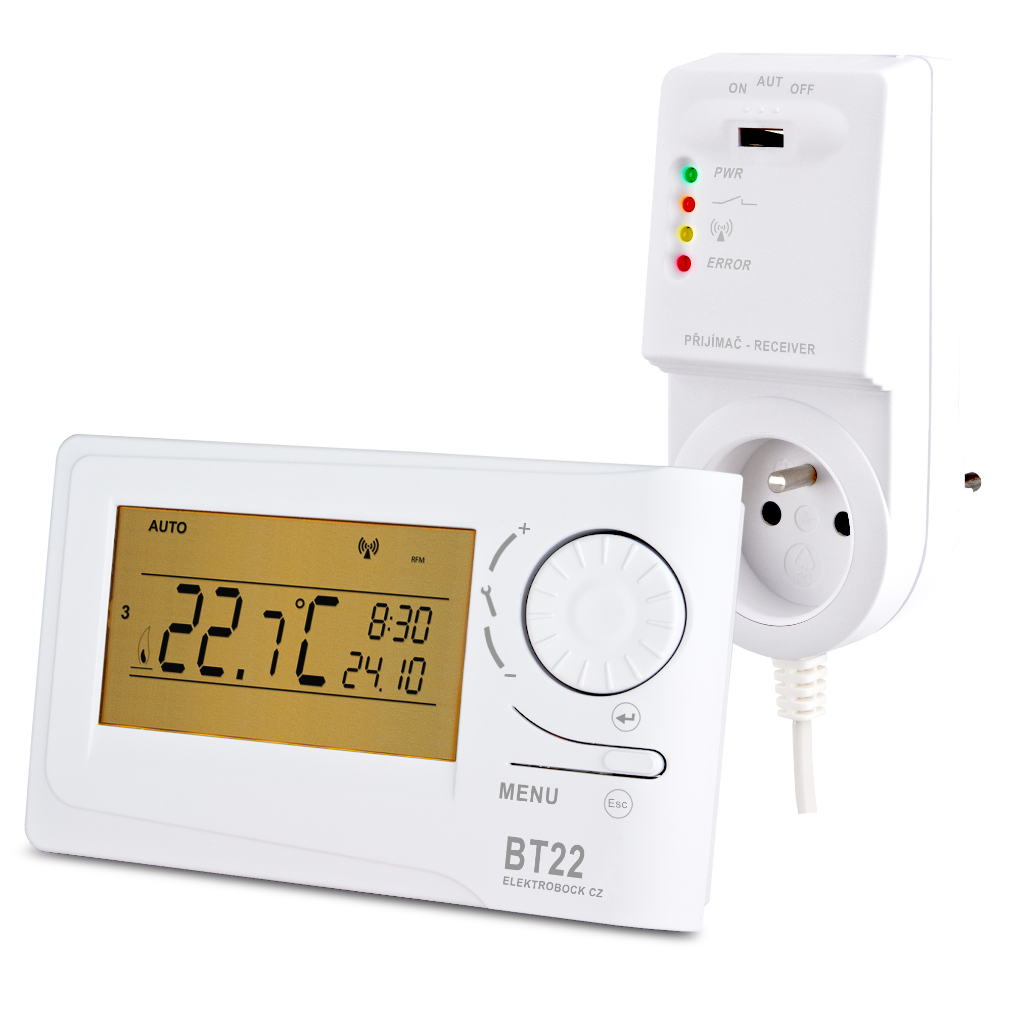 Termostat bezdrátový digitální Elektrobock BT22