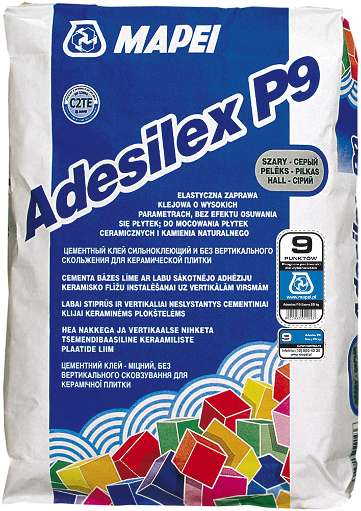 Lepidlo cementové Mapei Adesilex P9 bílé 25 kg