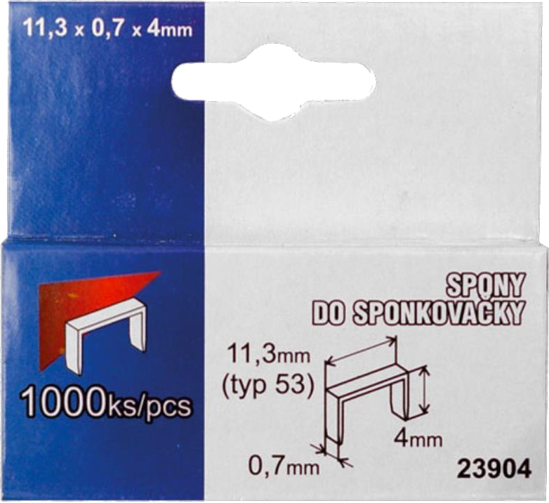 Spony 53 11,3×8×0,7 mm 1 000 ks