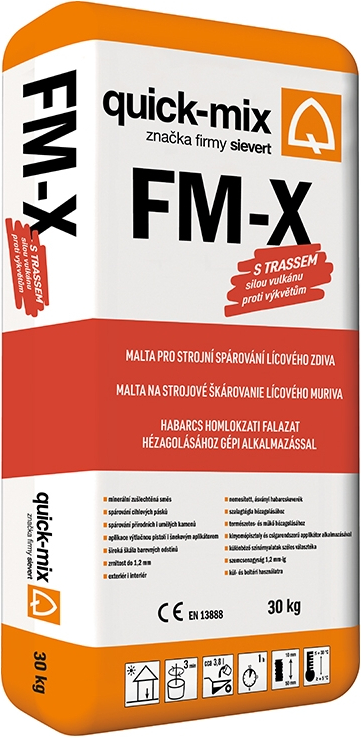 Hmota spárovací Quick-mix FM-X šedá 30 kg