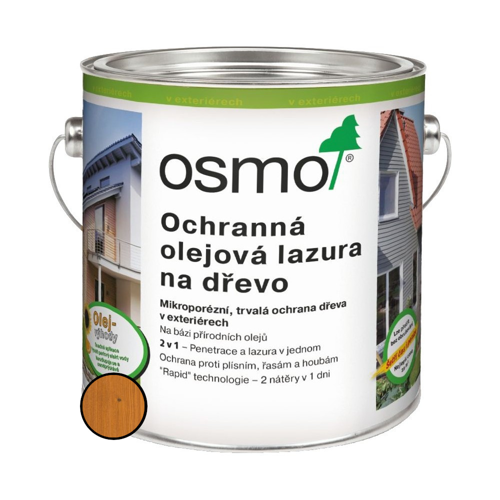 Lazura olejová ochranná Osmo 728 cedr 2,5 l