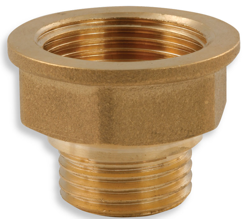 Redukce mosazná opačná 3/4"×1/2" FM