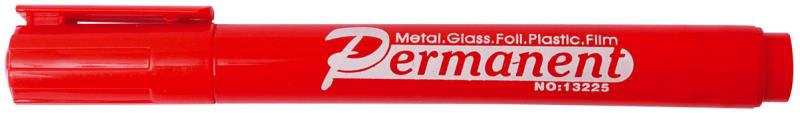 Popisovač permanentní červený