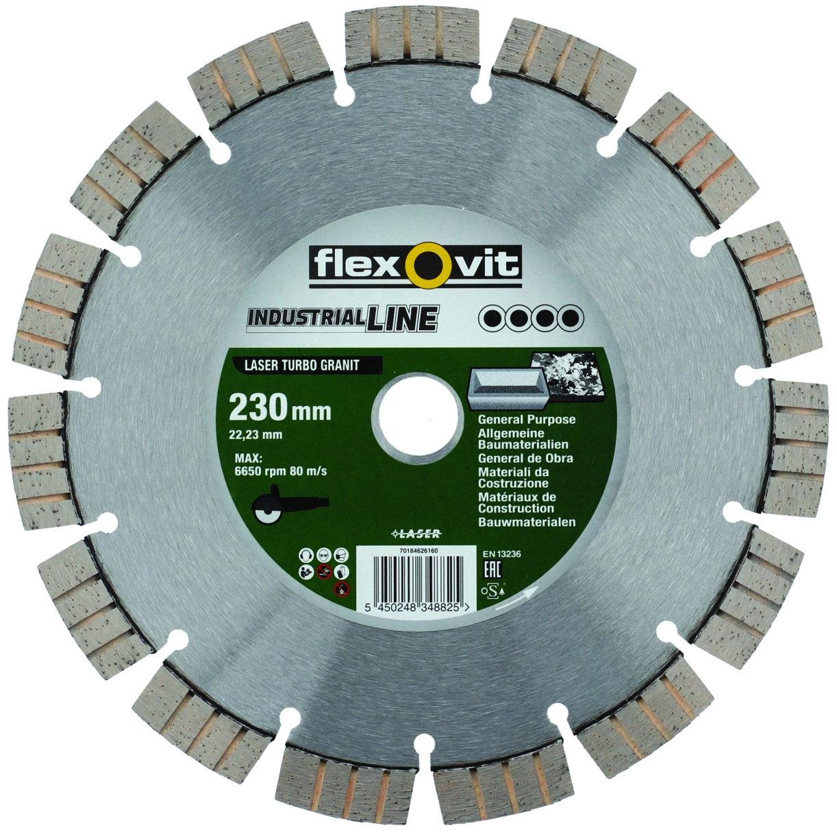 Kotouč řezný DIA Flexovit IL Turbo Granit 230×22,23 mm