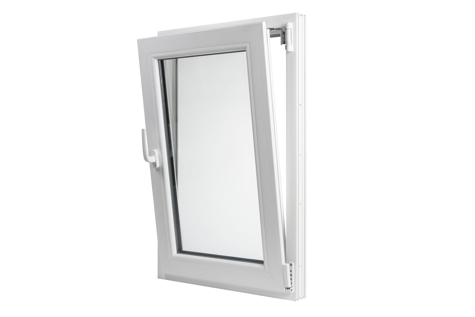 Okno plastové BRAVO OS1 bílé pravé 500×500 mm