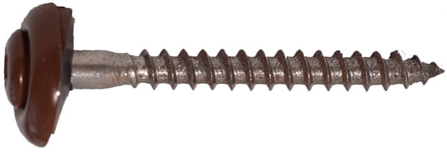 Šroub klemp. GUNNEX INOX S15 T20 4,5×35 mm RAL 8012 25 ks