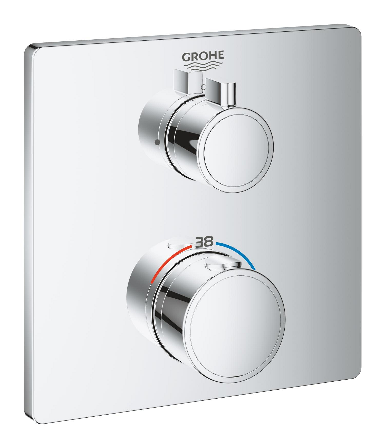 Díl nadomítkový Grohe Grohtherm chrom bez přepínače 24078000