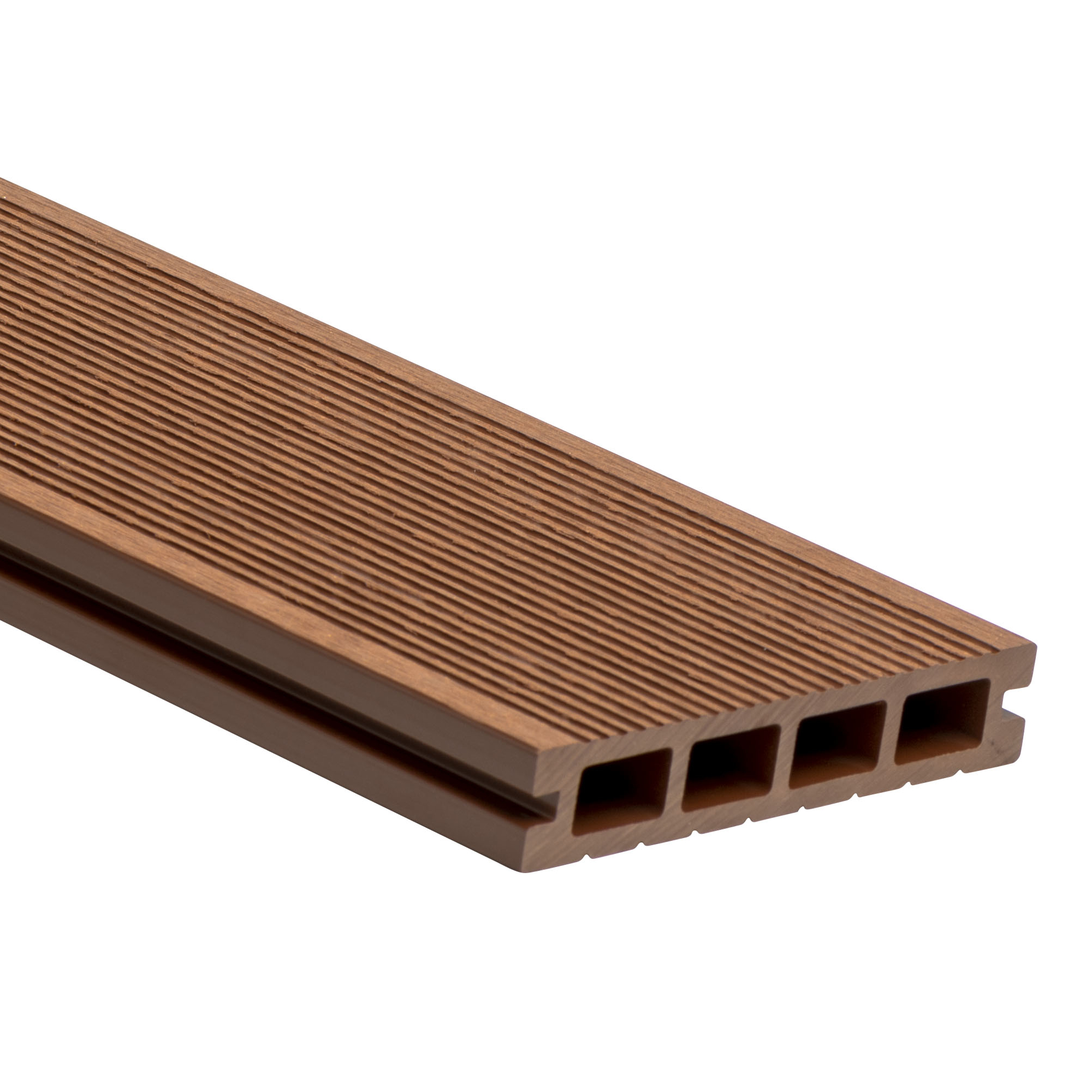 Prkno terasové WPC PERI OSK duté teak 25×140×4000 mm