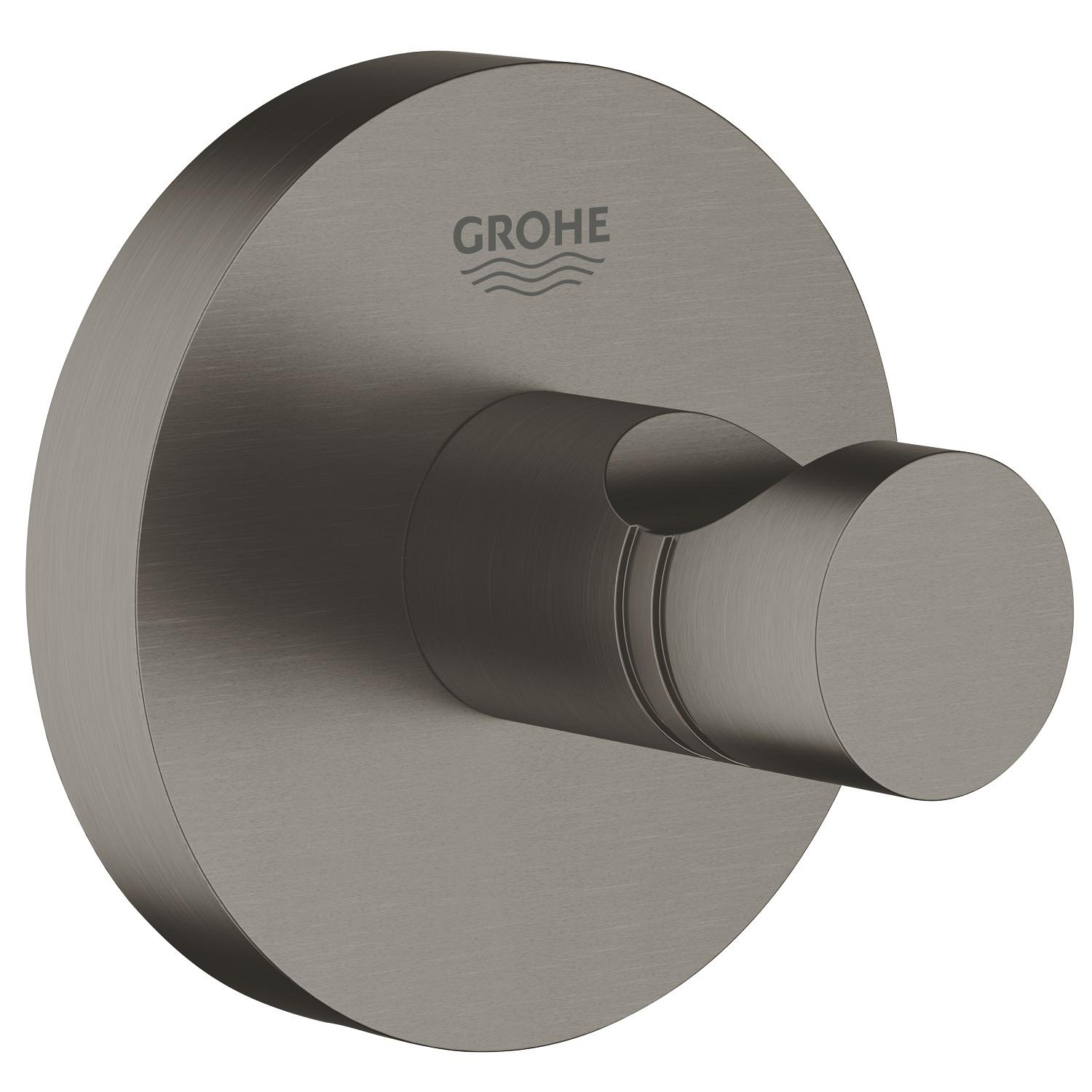 Háček na koupací plášť Grohe Essentials kartáčovaný Hard Graphite