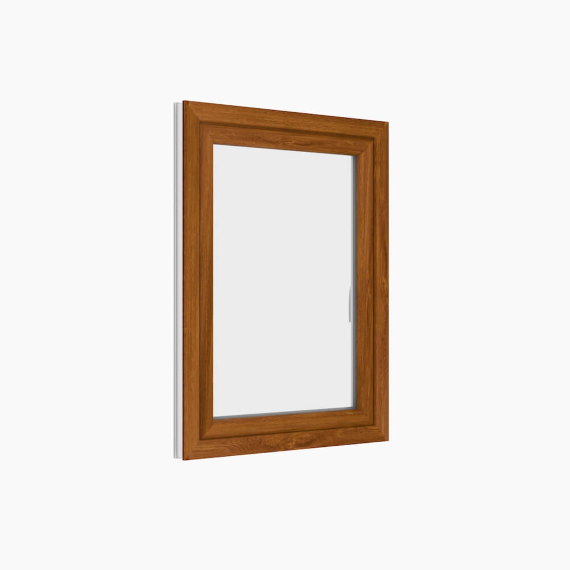 Levně Okno plastové BRAVO OS1 golden oak/white pravé 600×900 mm