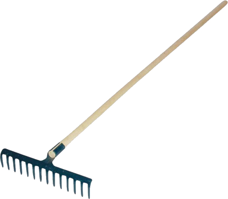 Hrábě kovové s násadou 16 zubů