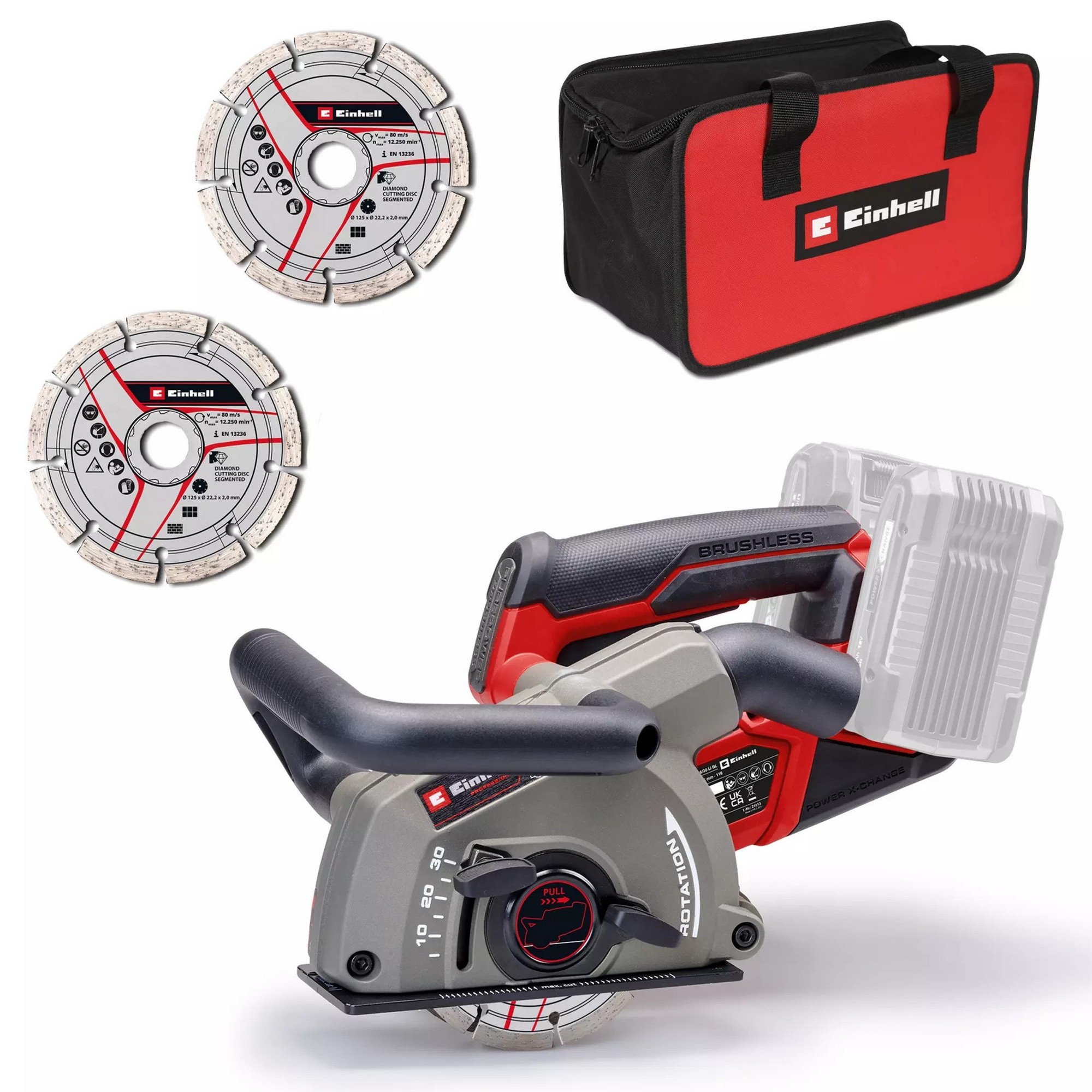 Frézka drážkovací AKU Einhell TP-MA 36/30 Li BL - Solo