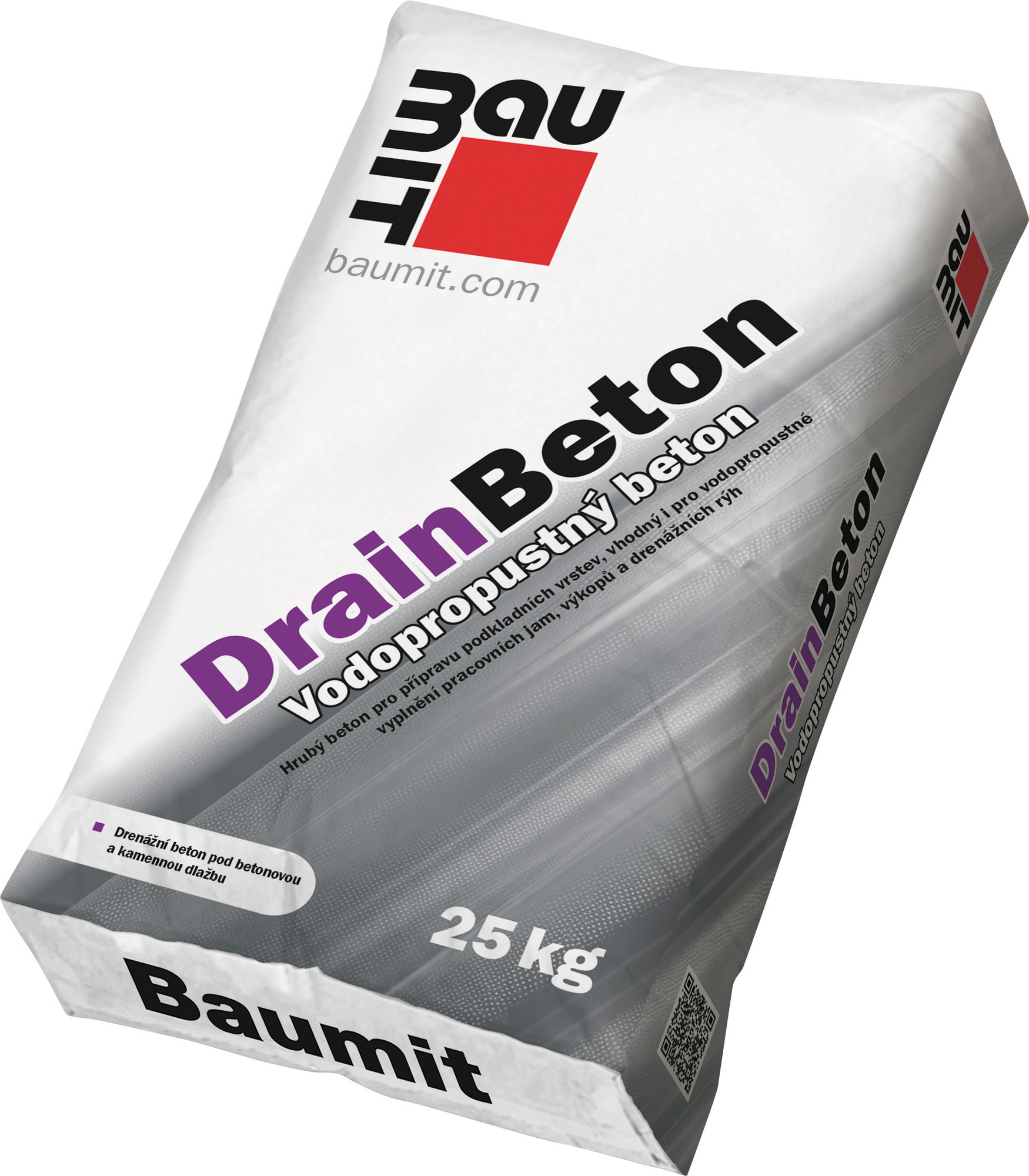 Beton drenážní Baumit DrainBeton 4 mm 25 kg