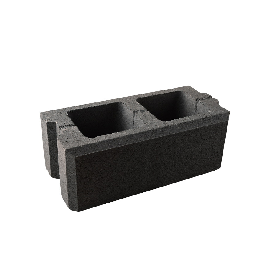 Tvárnice plotová DITON VISO průběžná černá 200×400×150 mm