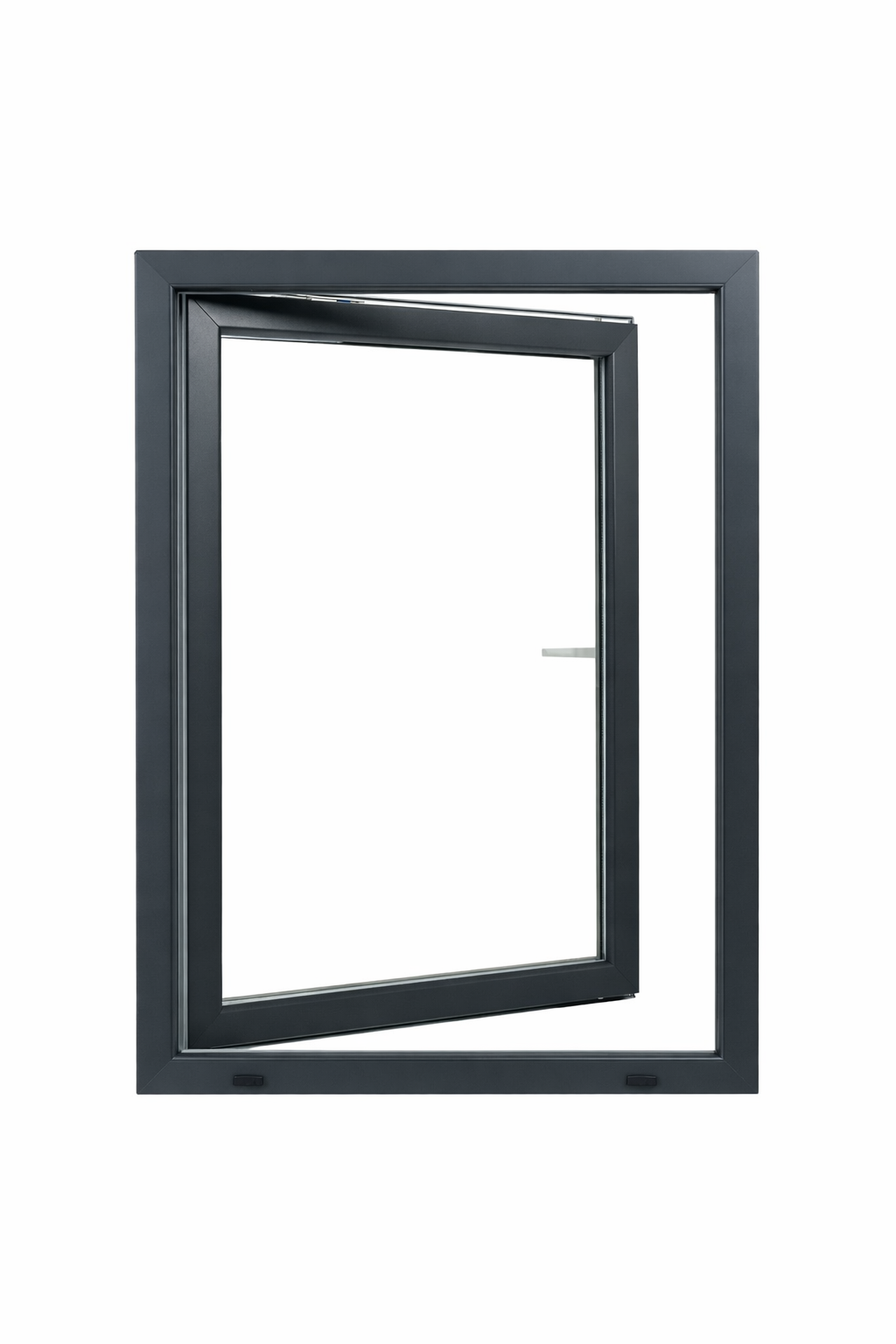 Levně Okno plastové BRAVO OS1 RAL 7016/bílá pravé 900×1 200 mm
