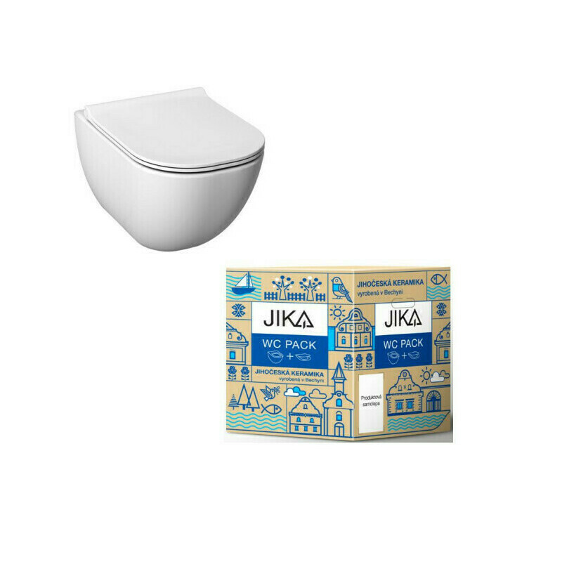 Jika WC závěsné Jika Mio-N pack Vortex/Rimless včetně sedátka