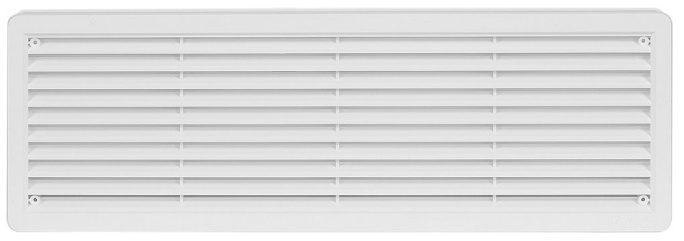 Mřížka větrací dveřní HACO VM D 400×130 mm bílá