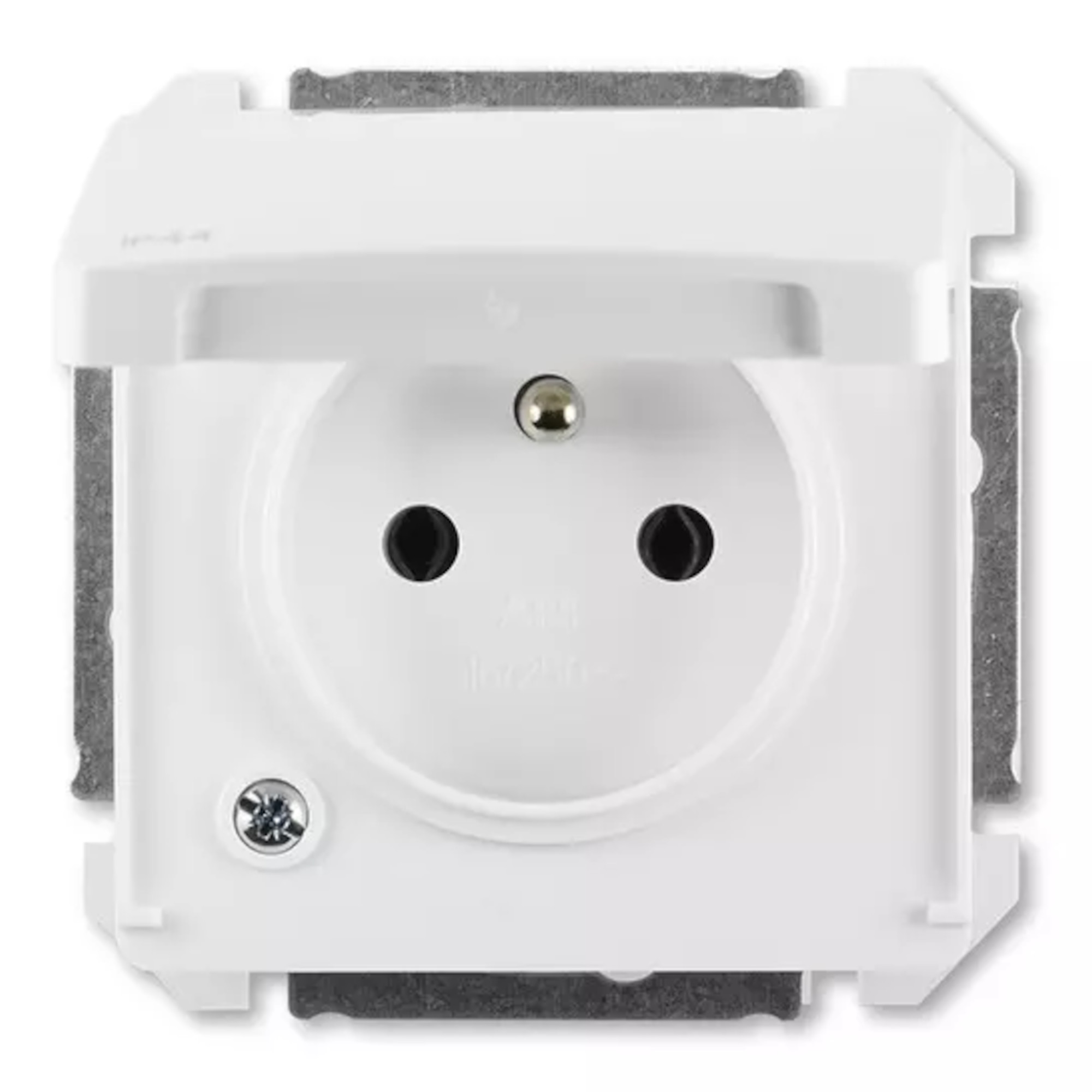 Zásuvka 230 V jednonásobná ABB Swing IP 44 jasně bílá