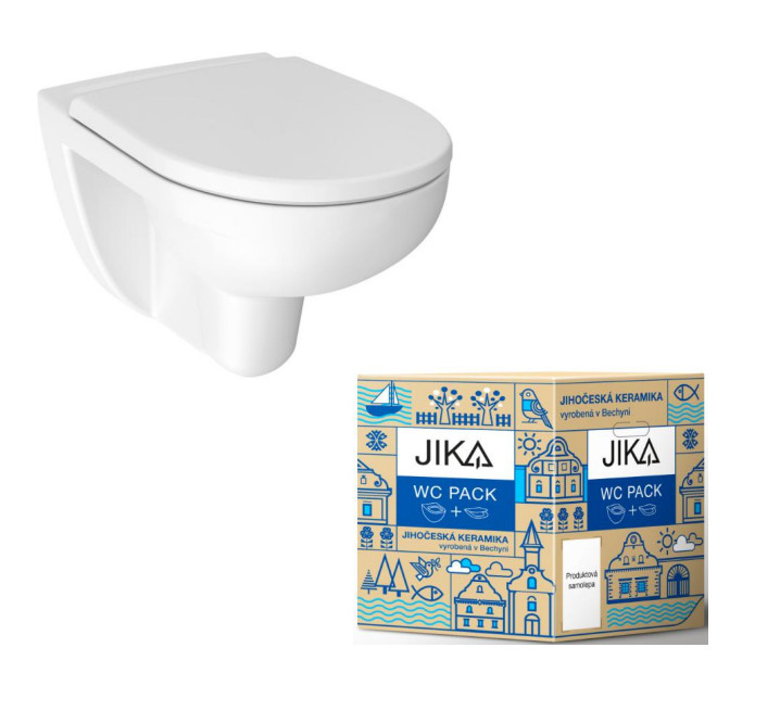 WC závěsné Jika Lyra Plus pack Rimless včetně sedátka