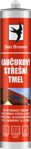 Tmel kaučukový Den Braven transparentní 280 ml